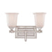 Myhouse Lighting Quoizel - NL8602BN - Two Light Bath Fixture - Nicholas - Brushed Nickel