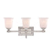 Myhouse Lighting Quoizel - NL8603BN - Three Light Bath Fixture - Nicholas - Brushed Nickel