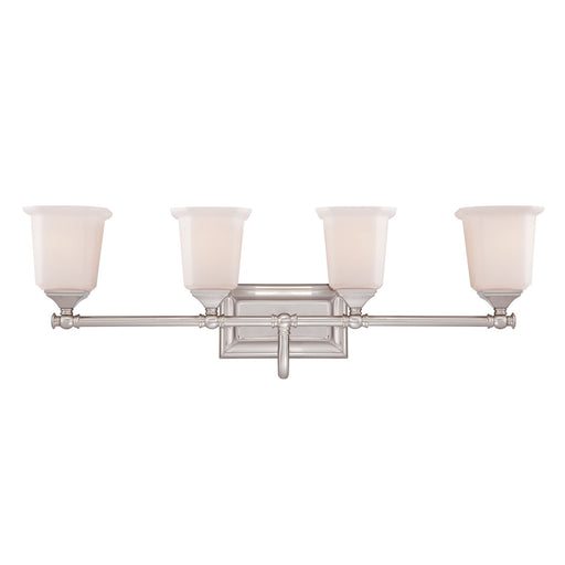 Myhouse Lighting Quoizel - NL8604BN - Four Light Bath Fixture - Nicholas - Brushed Nickel