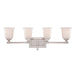 Myhouse Lighting Quoizel - NL8604BN - Four Light Bath Fixture - Nicholas - Brushed Nickel