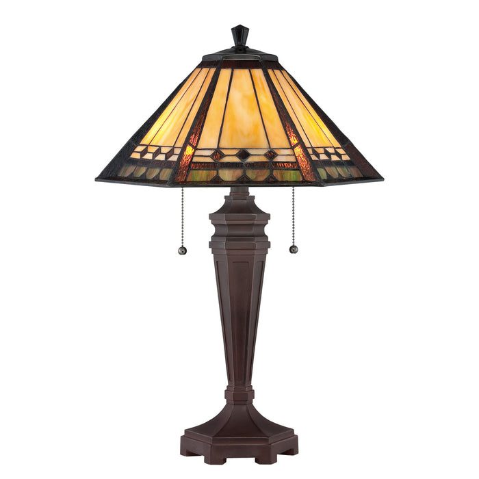 Myhouse Lighting Quoizel - TF1135T - Two Light Table Lamp - Arden - Russet