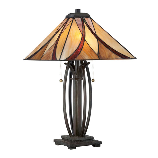 Myhouse Lighting Quoizel - TF1180TVA - Two Light Table Lamp - Asheville - Valiant Bronze