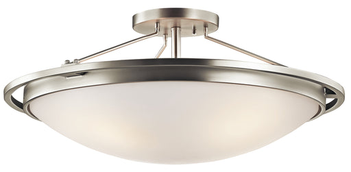 Myhouse Lighting Kichler - 42025NI - Four Light Semi Flush Mount - No Family - Brushed Nickel