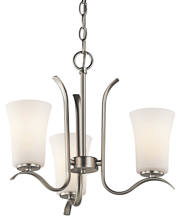 Myhouse Lighting Kichler - 43073NI - Three Light Mini Chandelier - Armida - Brushed Nickel