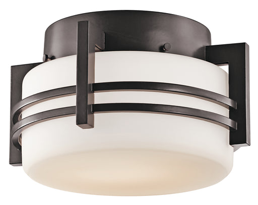 Myhouse Lighting Kichler - 9557AZ - One Light Outdoor Ceiling Mount - Pacific Edge - Architectural Bronze