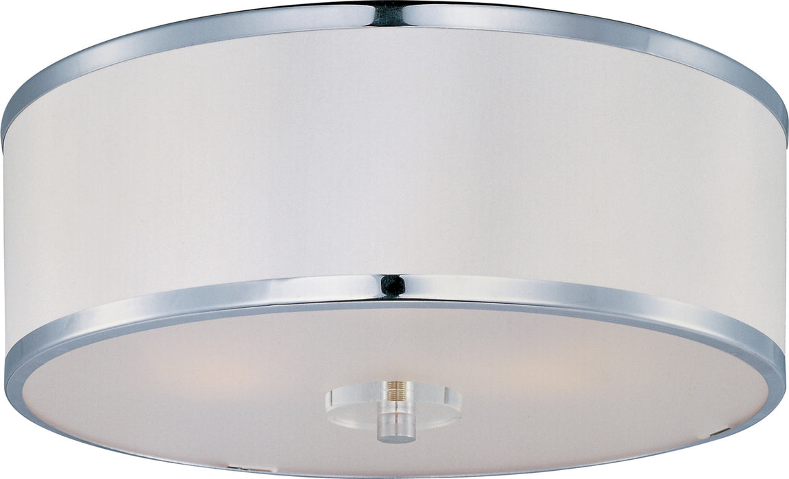 Myhouse Lighting Maxim - 39821BCWTPC - Three Light Semi-Flush Mount - Metro - Polished Chrome