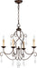 Myhouse Lighting Quorum - 6116-4-86 - Four Light Chandelier - Cilia - Oiled Bronze