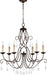 Myhouse Lighting Quorum - 6116-6-86 - Six Light Chandelier - Cilia - Oiled Bronze