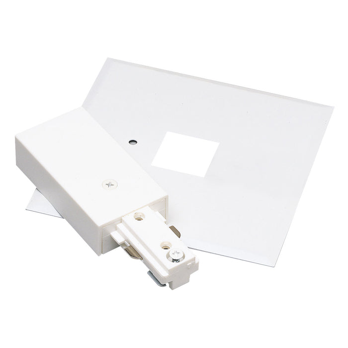 Myhouse Lighting Nora Lighting - NT-311W - Live End Feed W/ Cover, 1 Circuit Track - Track Syst & Comp-1 Cir - White