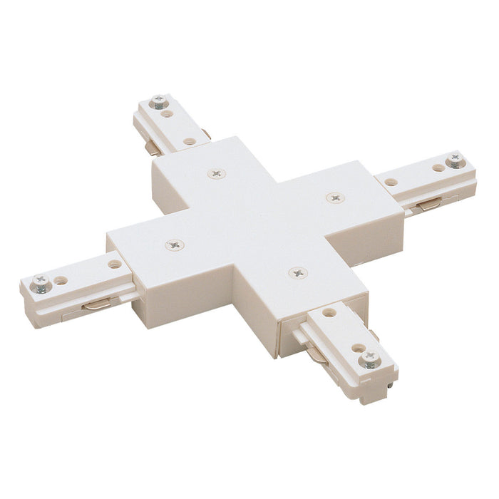 Myhouse Lighting Nora Lighting - NT-315W - X Connector, 1 Circuit Track - Track Syst & Comp-1 Cir - White