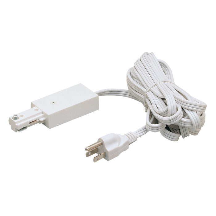Myhouse Lighting Nora Lighting - NT-321W - Cord And Plug Set, 12', 1 Circuit Track - Track Syst & Comp-1 Cir - White