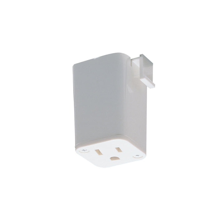 Myhouse Lighting Nora Lighting - NT-327W - Outlet Adaptor, 1 Or 2 Circuit Track - Track Syst & Comp-1 Cir - White