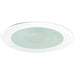 Myhouse Lighting Nora Lighting - NS-27W - 4" Flat Lens W/ Clear Center & Metal Trim - Rec Inc 4" Trim - White