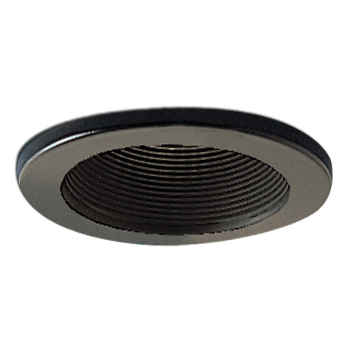 Myhouse Lighting Nora Lighting - NS-41B - 4" Stepped Metal Baffle Trim W/ Metal Ring - Rec Inc 4" Trim - Black