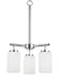 Myhouse Lighting Generation Lighting - 31160-05 - Three Light Chandelier - Oslo - Chrome