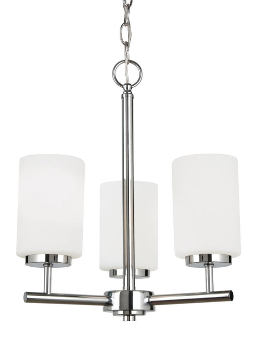 Myhouse Lighting Generation Lighting - 31160-05 - Three Light Chandelier - Oslo - Chrome