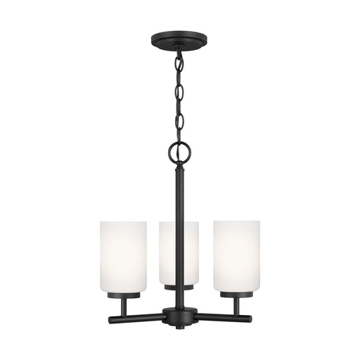 Myhouse Lighting Generation Lighting - 31160-112 - Three Light Chandelier - Oslo - Midnight Black