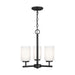 Myhouse Lighting Generation Lighting - 31160-112 - Three Light Chandelier - Oslo - Midnight Black