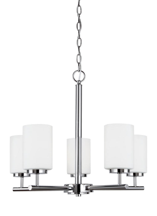 Myhouse Lighting Generation Lighting - 31161-05 - Five Light Chandelier - Oslo - Chrome