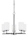 Myhouse Lighting Generation Lighting - 31161-05 - Five Light Chandelier - Oslo - Chrome