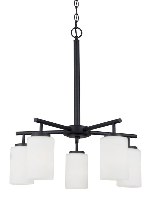 Myhouse Lighting Generation Lighting - 31161-112 - Five Light Chandelier - Oslo - Midnight Black