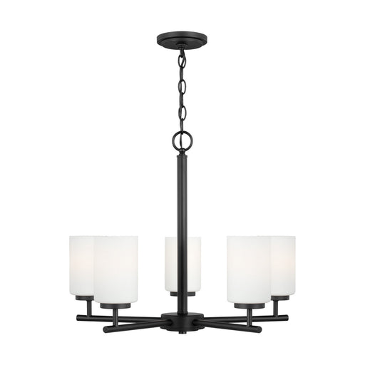 Myhouse Lighting Generation Lighting - 31161-112 - Five Light Chandelier - Oslo - Midnight Black