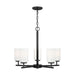 Myhouse Lighting Generation Lighting - 31161-112 - Five Light Chandelier - Oslo - Midnight Black