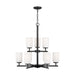 Myhouse Lighting Generation Lighting - 31162-112 - Nine Light Chandelier - Oslo - Midnight Black