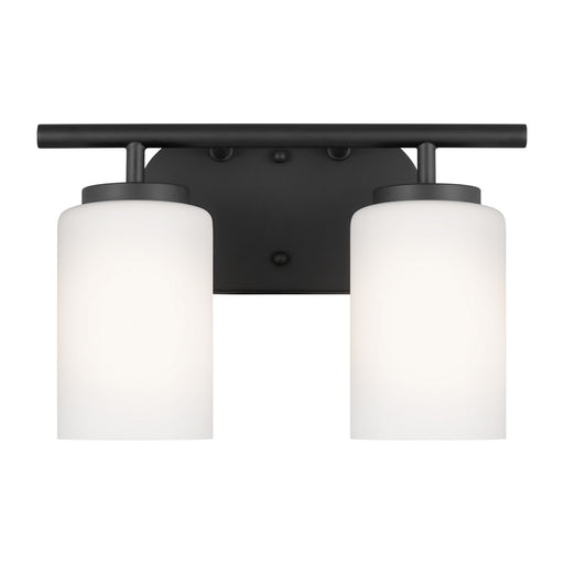 Myhouse Lighting Generation Lighting - 41161-112 - Two Light Wall / Bath - Oslo - Midnight Black