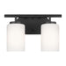 Myhouse Lighting Generation Lighting - 41161-112 - Two Light Wall / Bath - Oslo - Midnight Black