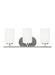 Myhouse Lighting Generation Lighting - 41162-05 - Three Light Wall / Bath - Oslo - Chrome