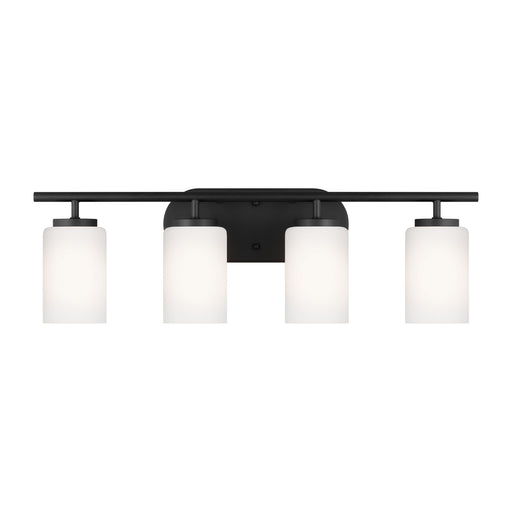 Myhouse Lighting Generation Lighting - 41163-112 - Four Light Wall/ Bath - Oslo - Midnight Black