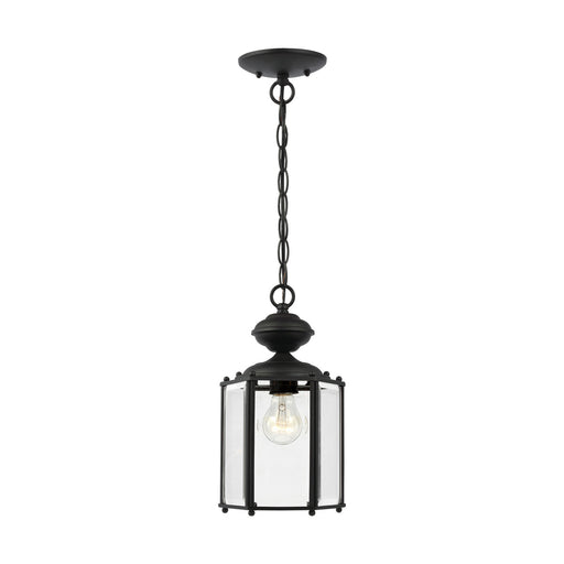 Myhouse Lighting Generation Lighting - 6008-12 - One Light Outdoor Semi-Flush Convertible Pendant - Classico - Black