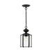 Myhouse Lighting Generation Lighting - 6008-12 - One Light Outdoor Semi-Flush Convertible Pendant - Classico - Black