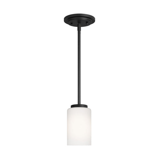 Myhouse Lighting Generation Lighting - 61160-112 - One Light Mini-Pendant - Oslo - Midnight Black