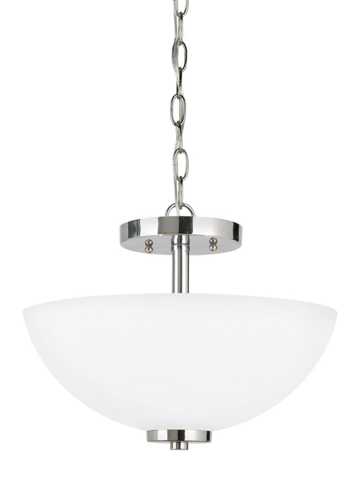 Myhouse Lighting Generation Lighting - 77160-05 - Two Light Semi-Flush Convertible Pendant - Oslo - Chrome