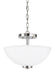 Myhouse Lighting Generation Lighting - 77160-05 - Two Light Semi-Flush Convertible Pendant - Oslo - Chrome