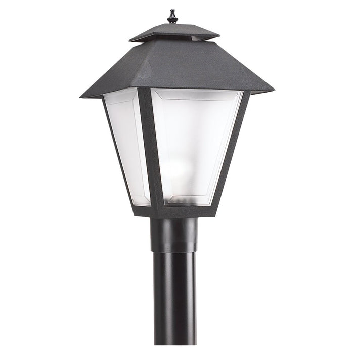 Myhouse Lighting Generation Lighting - 82065-12 - One Light Outdoor Post Lantern - Polycarbonate Outdoor - Black