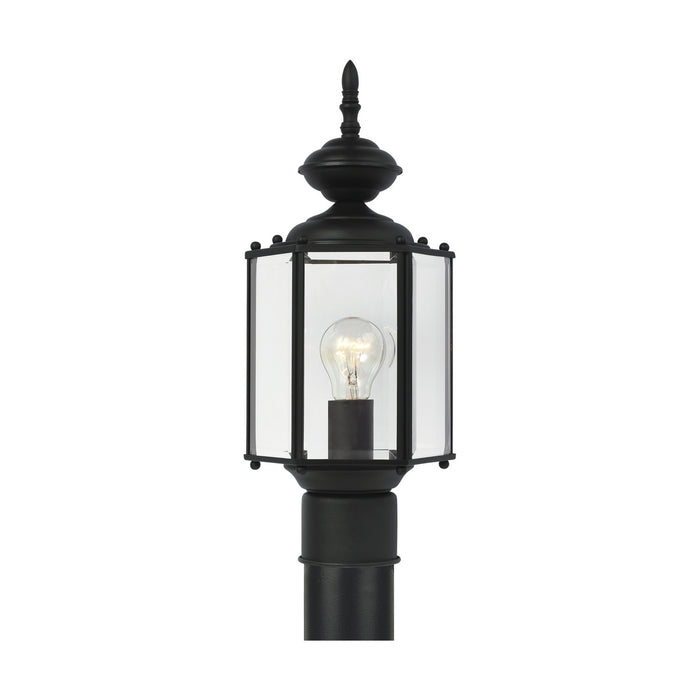 Myhouse Lighting Generation Lighting - 8209-12 - One Light Outdoor Post Lantern - Classico - Black