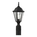 Myhouse Lighting Generation Lighting - 82938-12 - One Light Outdoor Post Lantern - Bakersville - Black