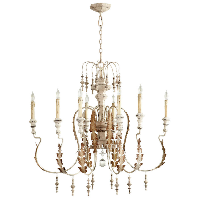 Myhouse Lighting Cyan - 05051 - Eight Light Chandelier - Persian White