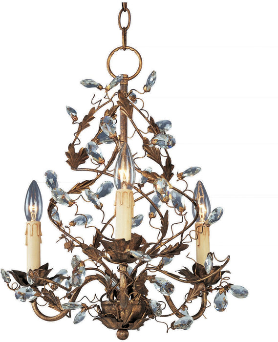 Myhouse Lighting Maxim - 2850EG - Three Light Chandelier - Elegante - Etruscan Gold