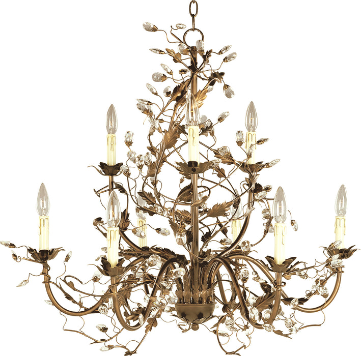 Myhouse Lighting Maxim - 2852EG - Nine Light Chandelier - Elegante - Etruscan Gold