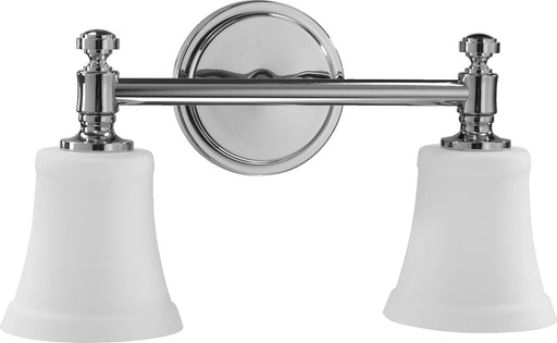 Myhouse Lighting Quorum - 5122-2-14 - Two Light Vanity Light - 5122 Satin Opal Vanities - Chrome