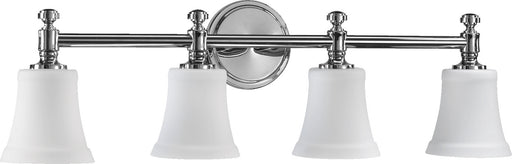 Myhouse Lighting Quorum - 5122-4-14 - Four Light Vanity Light - 5122 Satin Opal Vanities - Chrome
