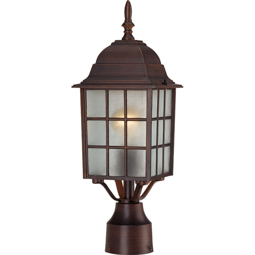 Myhouse Lighting Nuvo Lighting - 60-4908 - One Light Post Lantern - Adams - Rustic Bronze