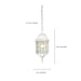 Myhouse Lighting Nuvo Lighting - 60-4911 - One Light Hanging Lantern - Adams - White