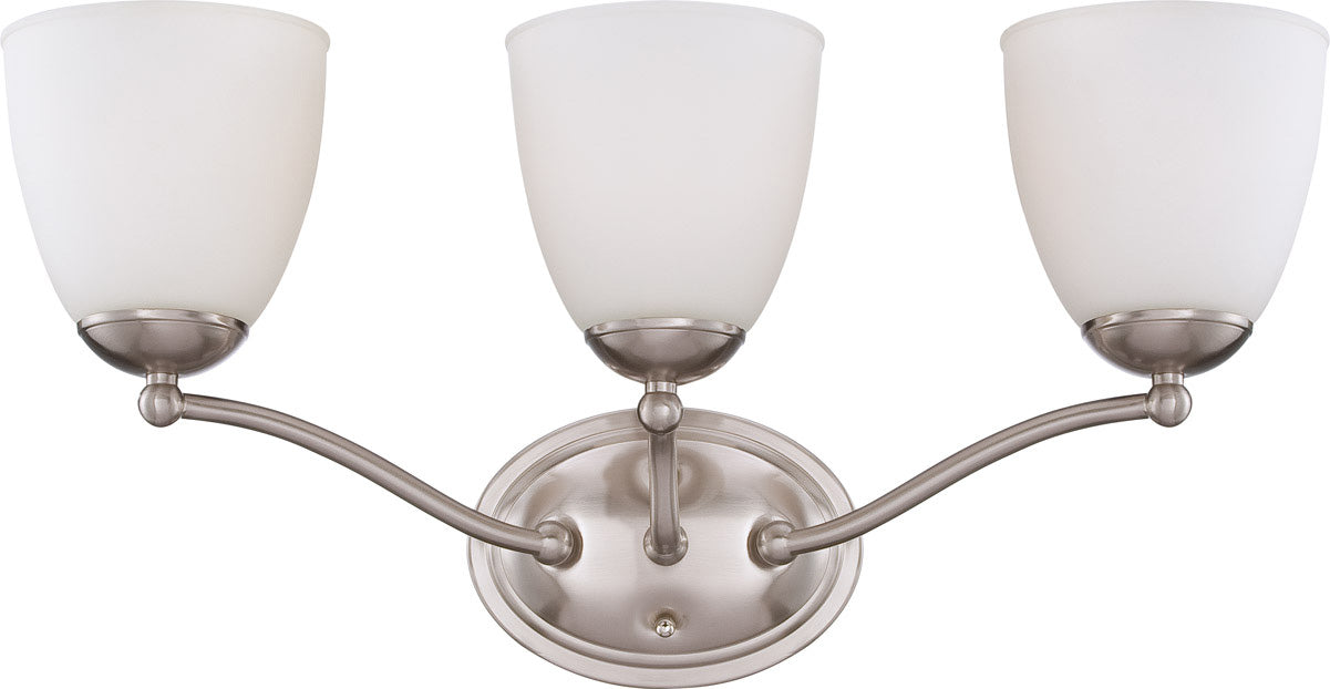 Myhouse Lighting Nuvo Lighting - 60-5033 - Three Light Vanity - Patton - Brushed Nickel