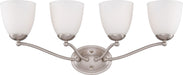 Myhouse Lighting Nuvo Lighting - 60-5034 - Four Light Vanity - Patton - Brushed Nickel