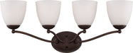 Myhouse Lighting Nuvo Lighting - 60-5134 - Four Light Vanity - Patton - Prairie Bronze